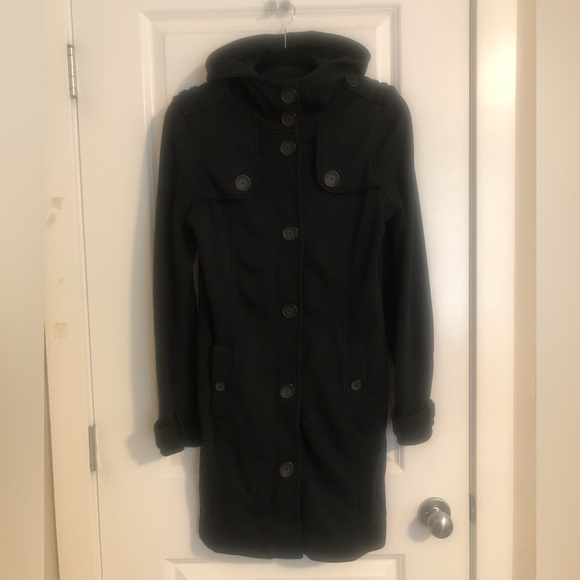 Esprit | Long Sweater Jacket with Hood and Zipper - Picture 3 of 11